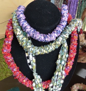 crocheted necklaces